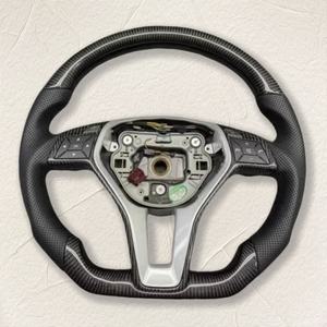 <span class=keywords><strong>Volant</strong></span> en cuir véritable en fibre de carbone pour Mercedes-Benz GLC GLE450 C63 C450 E63 W176 W204 W205 W213 W218 A250 AMG GLK <span class=keywords><strong>207</strong></span> - Product Image 3