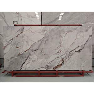 Dalle <span class=keywords><strong>de</strong></span> pierre frittée polie <span class=keywords><strong>de</strong></span> qualité supérieure pour la décoration des murs, comptoirs et sols <span class=keywords><strong>de</strong></span> villas et hôtels, aspect marbre - Product Image 1