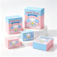 Boîte cadeau personnalisée en carton blanc recyclable avec pelliculage mat pailleté pour figurines, livraison express en 72h, vente en gros