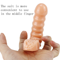 Leistungsstarker Finger-Vibrator G-Punkt Nippel Klitoris Anal Stimulator Persönliche Finger-Körpermassagegeräte Sexspielzeug für Frauen