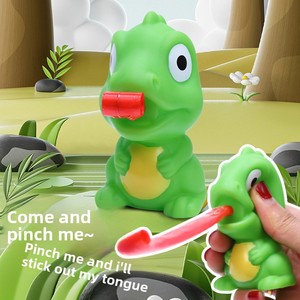 Juguete de Plástico Antiestrés de Rana/Dinosaurio con Lengua Extensible, Creativo, Peculiar, con Sonido BB, de Rebote, Novedoso y Único para Aliviar el Estrés - Product Image 6