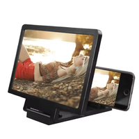 Pliant Zoom dans l'écran Loupe Support de Bureau En Plastique Portable Films Vidéo 3D Téléphone Portable Vidéo Mobile Loupe