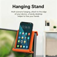 Support de bureau multifonctionnel en silicone pliable et créatif pour tablette, ordinateur portable et téléphone portable – Idéal pour les moments de détente