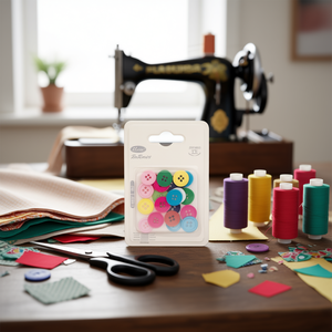Bottoni multicolori Ilan da 15 mm, 24 pezzi per cucito e artigianato - Product Image 2
