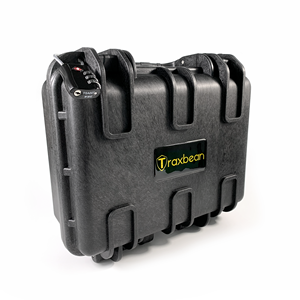 Estuche de Seguridad Portátil Negro Traxbean con Asa para Rastreador GPS de Tobillo, Antiexplosivo - Product Image 1