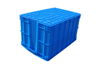 Caisse de manutention logistique empilable robuste et populaire 575-350, boîte de rangement standard en plastique