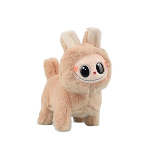 New Phong Cách Phim Hoạt Hình Silicone Mặt Mềm Bông Lafufu Con Chó Đồ Chơi Phát Sáng Chạy Hát Quà Tặng Cho Điện Labu Sang Trọng - Product Image 5