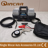 400L 12V Portable Heavy Duty Car Tyre Pump 4 Cylinder Metal Car Tire Inflator Compressor