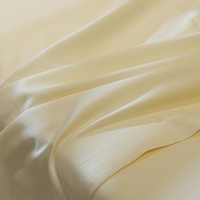 Drap plat en polyester ultra-léger jaune clair, résistant aux taches, infroissable, séchage rapide, housse de lit de beauté professionnelle