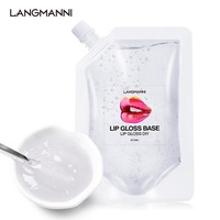 Base de brillant à lèvres DIY 50 ml, huile végétalienne certifiée Halal, enrichie en minéraux, liquide transparent, rouge à lèvres mat longue tenue, maquillage waterproof