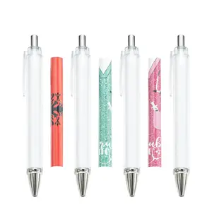 Rolling Paper Picture Insert DIY Kunststoff Klicken Sie auf Hotel Pen Cartoon Idole Transparent White Pen Cheating Gadgets für die Prüfung