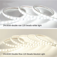 Barres lumineuses LED intelligentes haute tension IP65 pour extérieur, double rangée, triple rangée, étanches, en PVC, avec circuit imprimé, blanc froid, 12 mm