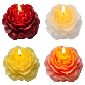<span class=keywords><strong>Velas</strong></span> Aromáticas Perfumadas con Diseño Único en Forma de Peonía, Decoración Clásica para el Hogar, Recuerdo Romántico para el Día del Padre - Product Image 6