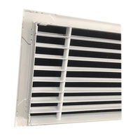 Diffuseur d'air rond en alliage d'aluminium pour plafond avec amortisseur de contrôle du volume d'air