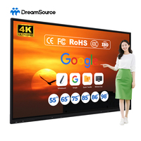 Pantalla Interactiva Inteligente de 55/65/75/85/98 Pulgadas, 4K, Android/Windows, Táctil de 40 Puntos, Intel Core, 120Hz, Cámara IA de 48MP
