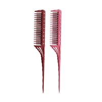 Accessoire dentaire en plastique, peigne à dents pour tâches de cheveux, à longue queue pour mèches de différentes longueurs, à usage en Salon