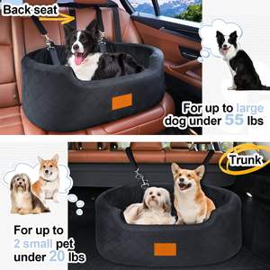Asiento Elevador para Perros Xiaoze con Diseño Sólido para Perros Medianos de hasta 50 Libras, Correa de Seguridad para Autos, SUVs, Camionetas, Cama de Viaje para Perros - Product Image 3