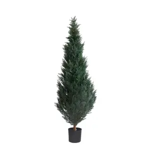 Árbol Artificial <span class=keywords><strong>de</strong></span> Cedro, Pino o Ciprés, Diseño Popular para Decoración, Planta Topiaria Artificial <span class=keywords><strong>de</strong></span> Buxus - Product Image 1