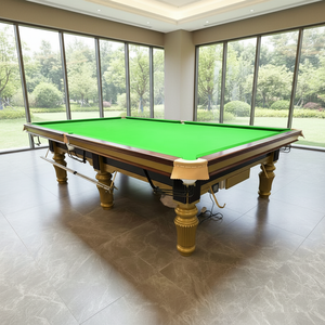 Mesa de Billar de Snooker de Alta Calidad <span class=keywords><strong>Strachan</strong></span> de 12 pies, Personalizada, de Grado Torneo, con Bolsillos de Cuero, Rieles de Madera Maciza Importada para el Hogar - Product Image 4