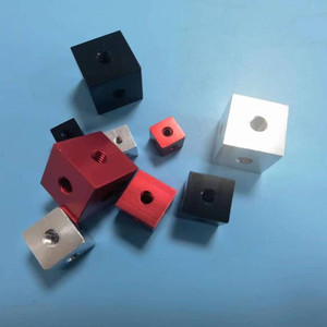 M3 M4 M5 M6 Acrylic chủ đề nhôm sáu mặt khối Nut tấm ốc vít Acrylic liên kết khối kim loại hồ sơ vuông NUT - Product Image 2