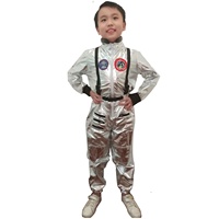 Costume d'astronaute unisexe, combinaison spatiale argentée pour femmes et hommes, costume d'astronaute pour Halloween