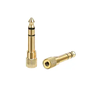Headphone Adapter 3.5mm Female Plug to 6.35mm Male Jack 1/4 inch to 1/8 inch Stereo Aux Radio Connector