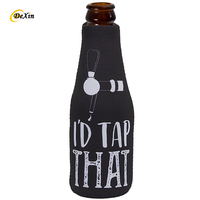 Porte-bouteille de bière isolé de conception personnalisée de haute qualité avec ouvre-bouteille de bière en néoprène avec manchon Koozy