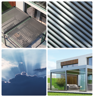 Europäische automatische Aluminium legierung Jalousie Pergola Wintergarten für die Freizeit