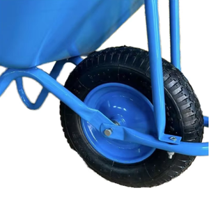 รถเข็นสำหรับงานหนักรถเข็นก่อสร้างถาดชุบสังกะสีแบบ WB5009พร้อมรถเข็นแบบทนทานทำจากเหล็กและพลาสติก - Product Image 6