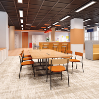 Cantine de bureau rembourrée nordique design moderne chaise de lecture polyvalente pour la salle de lecture de la bibliothèque de l'école universitaire