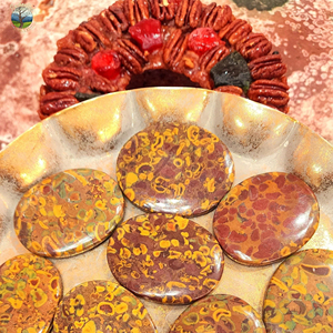 Cristales Premium al por Mayor, Artesanías, Regalos, Piedra Energética Pulida, Jaspe Ojooba en Forma de Palma para Sanación y Decoración del Hogar - Product Image 6