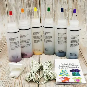 6 Colors Dyes for Permanent Clothes Textile Paint Art Supplies