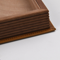 Vevor — boîte d'emballage en cuir personnalisé, boîte à cadeau de luxe en bois, estampage à chaud, avec bouteille de vin amovible, vente en gros, boîtes à offrir