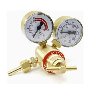 Régulateurs de pression en acétylène et oxygène pour soudage et découpe, style américain, tout en cuivre, légers, CGA540 CGA200 - Product Image 5