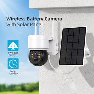 Ikevision ICSEE 2MP WIFI PTZ CCTV Low Consumption Battery Powered <b>Security</b> <b>Camera</b> 3.7W Solar Panel 7800mAh Battery Built-in Mic - Product Image 2