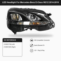 Pour W212 OE 2128201739 2128201839 Nouveau phare LED complet Plug & Play Connecteur compatible OE Même support Adapté à la lampe avant de voiture
