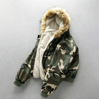 Veste bomber réversible Ouna Clothing Manufacturer, personnalisable, en tissu ripstop camouflage, coupe ample, style vintage, doublure polaire.
