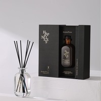Diffuseur d'arômes d'huiles essentielles de luxe Diffuseur de roseaux avec logo personnalisé Diffuseur de parfums décoratifs pour la maison Logo personnalisé Diffuseur d'arômes de roseaux parfumés pour la maison