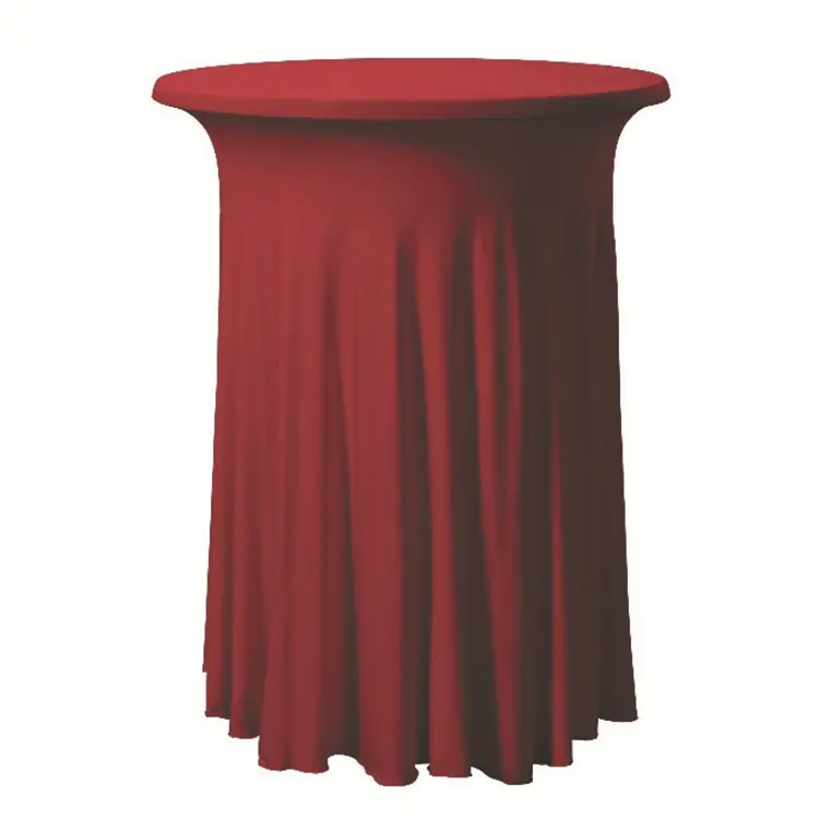 Skirting tablecloth custom size welcome 80*110 cm table cover full overlay cocktail spandex chair cover with skirt Colorful