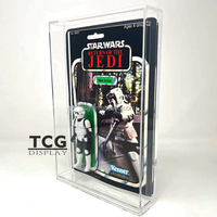 Boîte en acrylique TCG en promotion avec protection UV et couvercle coulissant pour figurine vintage Star Wars Scout Trooper-Kenner