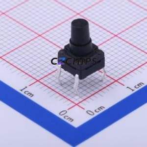 TC-FS66D-C-L Tactile Switch Through hole Component (THT)-4P,6x6mm Switch Single Pole Single Throw Round Button 2.6N Through Hole - Product Image 1