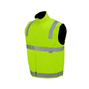 Fire Resistant High Visibility Vest Construction Sleeveless FR/ANTI Work Clothes Fireproof Fire Retardant Vest