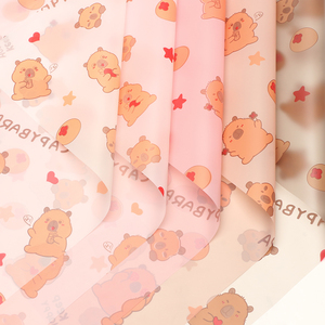 Kertas Pembungkus Bunga Beruang Hati Lucu Grosir Lintas Batas Kertas Pengemas Buket DIY Bahan Florist untuk Bunga - Product Image 3