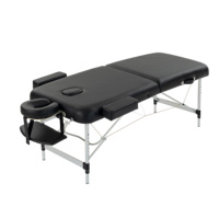 Table de massage réglable en hauteur, cadre en aluminium, siège en cuir, plusieurs options de couleurs, moderne, pour salle de sport et spa