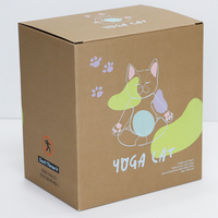 Grande boîte aux lettres postale rose avec logo personnalisé boîte d'emballage en carton ondulé pour vêtement