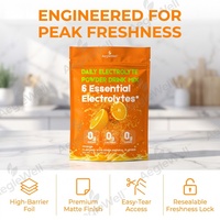 AegleWell Poudre d'électrolytes saveur orange, supplément sans glucides, poudre d'hydratation sportive, emballage personnalisé pour les distributeurs mondiaux