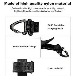 حزام حمل قفاز العمل في الهواء الطلق في الهواء الطلق قفاز تكتيكي حبل التخزين مع ook ° مشبك حارس - Product Image 3