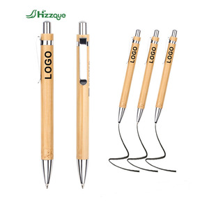 Stylos en bambou écologiques de haute qualité avec logo personnalisé, stylos à bille promotionnels en bois avec logo - Product Image 1