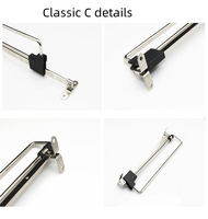 Organisateur de vêtements télescopique en gros pour placard, avec barre transversale et porte-pantalon coulissant pour l'organisation de la garde-robe