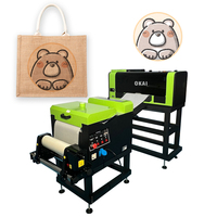 Mesin Printer DTF Okai Baru A3 13 inci 30cm Dual Head I1600 untuk Pencetakan Film PET pada Pakaian/Kaos